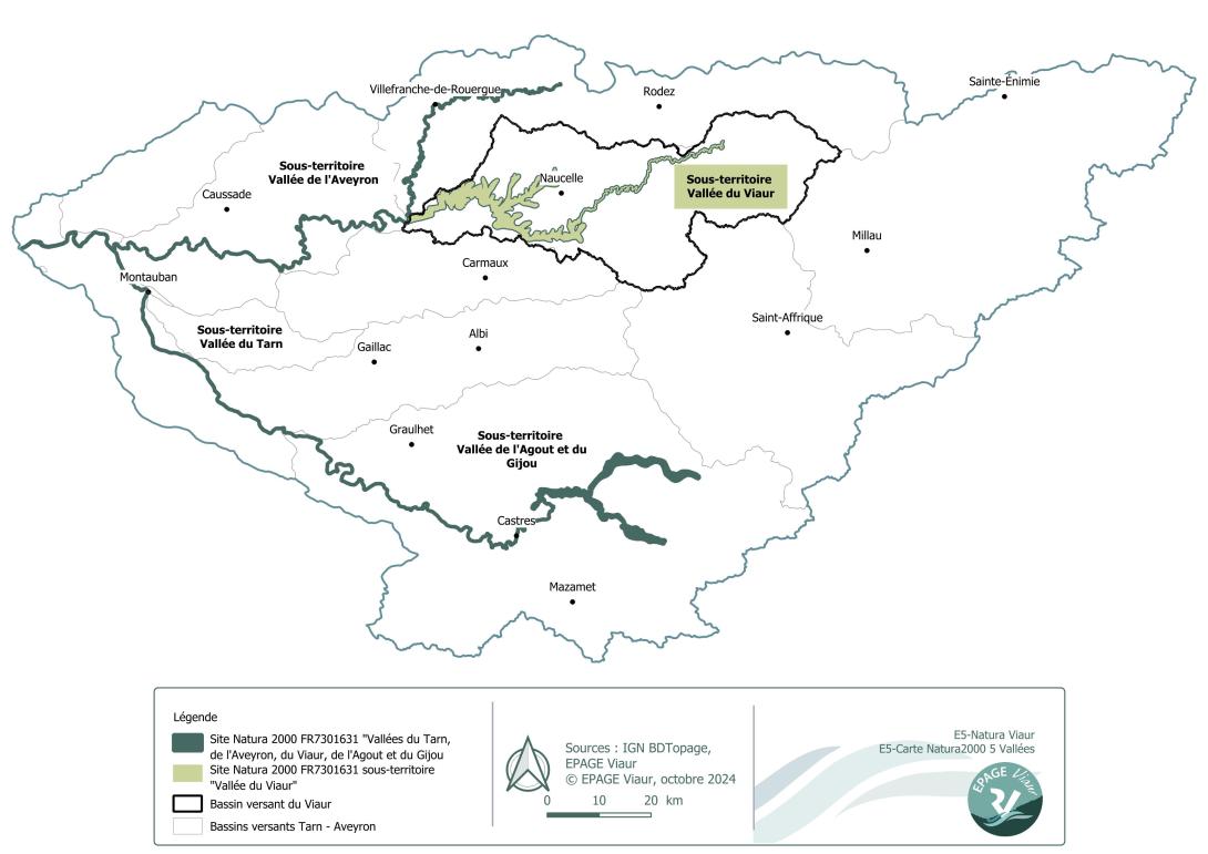 Cartographie du site Natura 2000 FR7301631